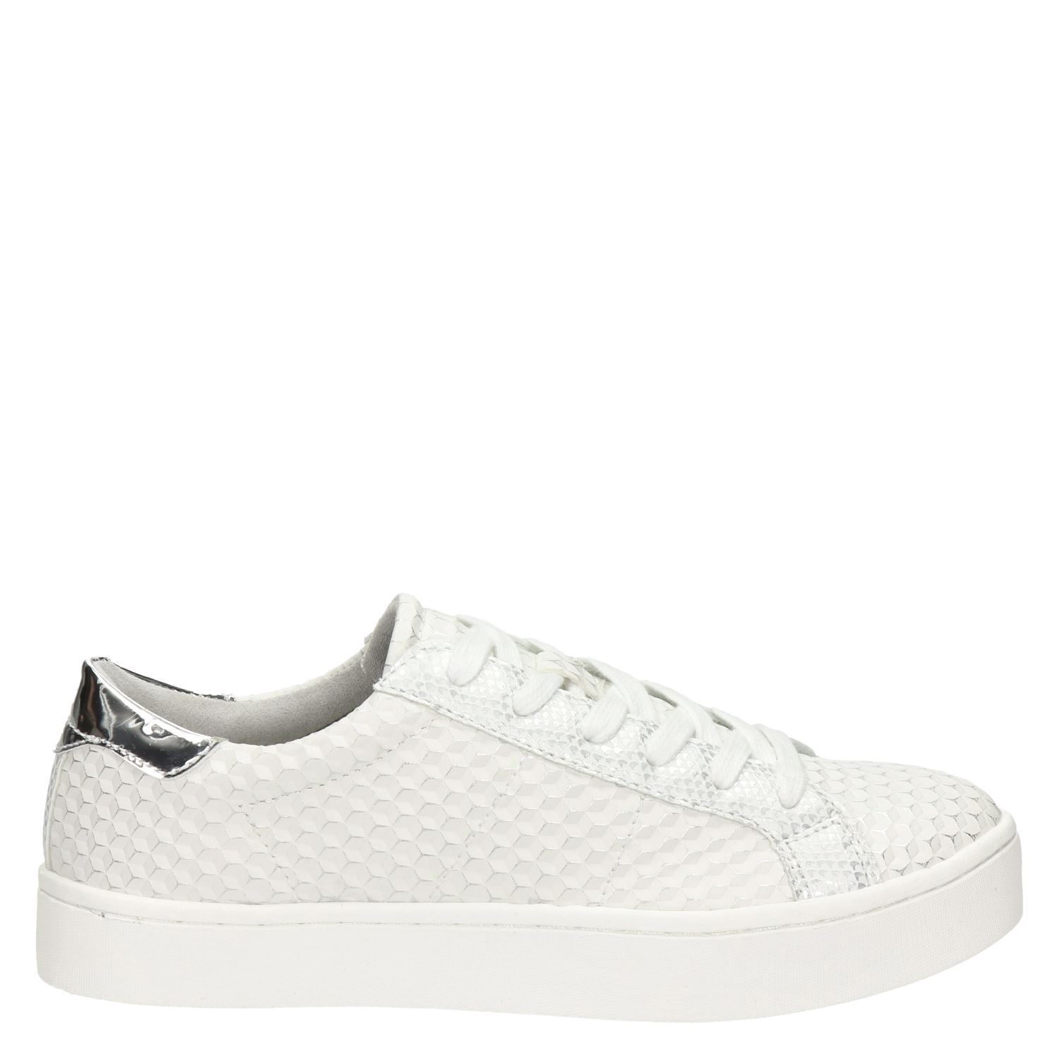 Dolcis - Lage sneakers voor dames - Wit - Nelson.nl