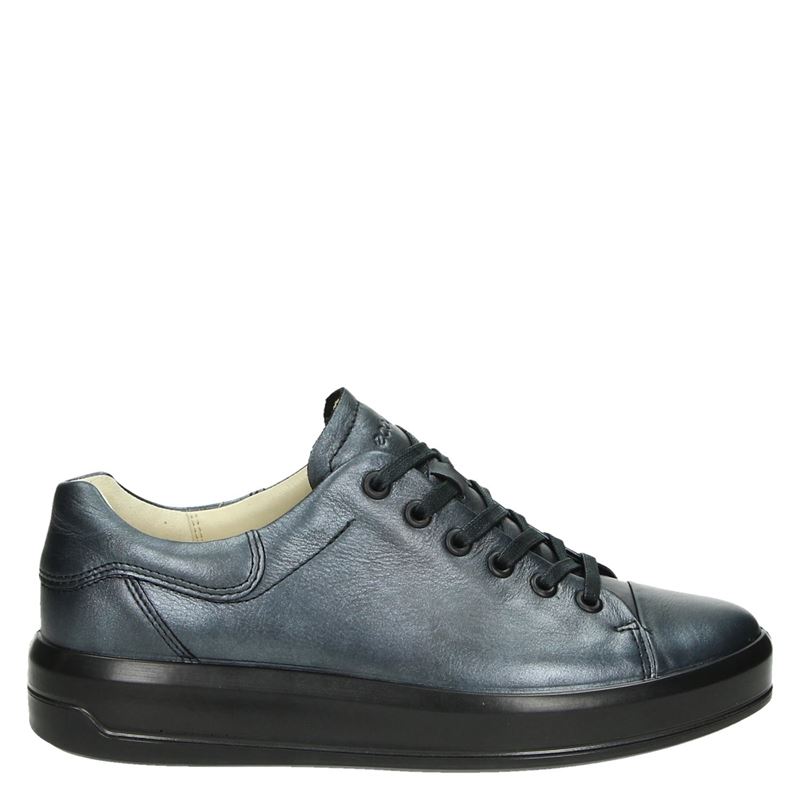 Ecco Soft 9 Lage Sneakers Zilver ecco kopen in de aanbieding
