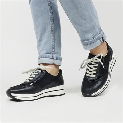 Nelson - Lage sneakers voor dames - Blauw - Nelson.nl