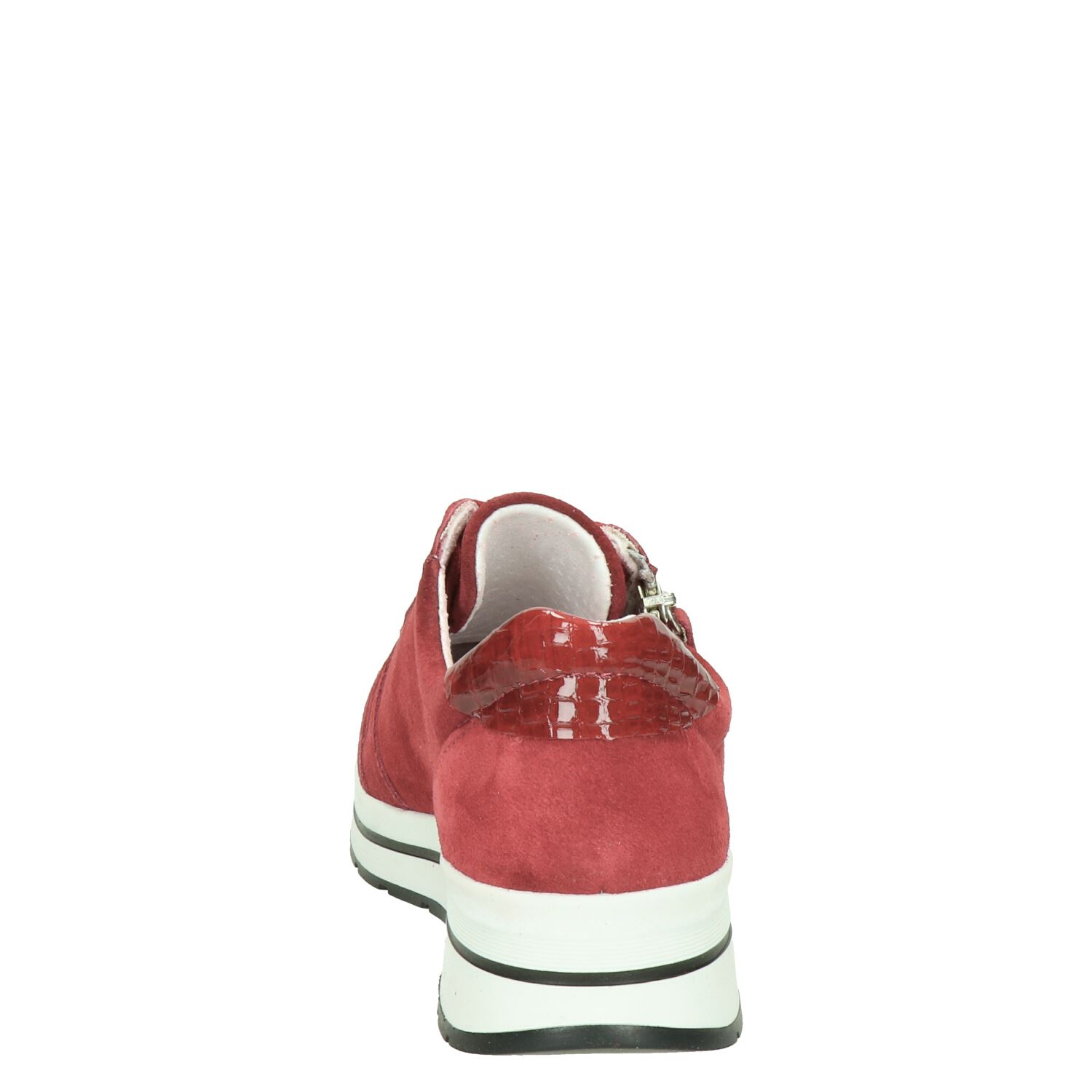 Nelson - Lage sneakers voor dames - Rood - Nelson.nl
