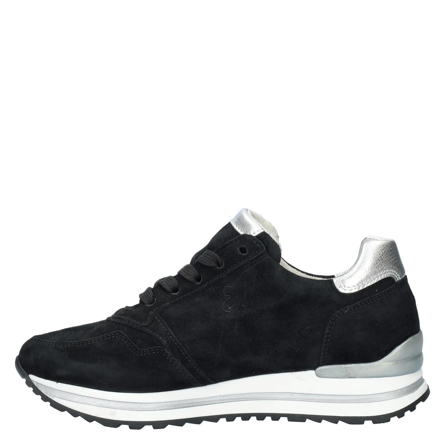 Gabor - Lage sneakers voor dames - Zwart - Shoemixx.nl