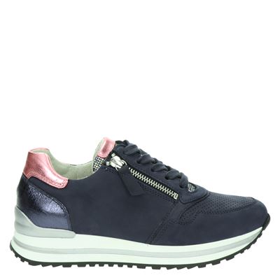 Gabor - Lage sneakers voor dames - Blauw - Shoemixx.nl