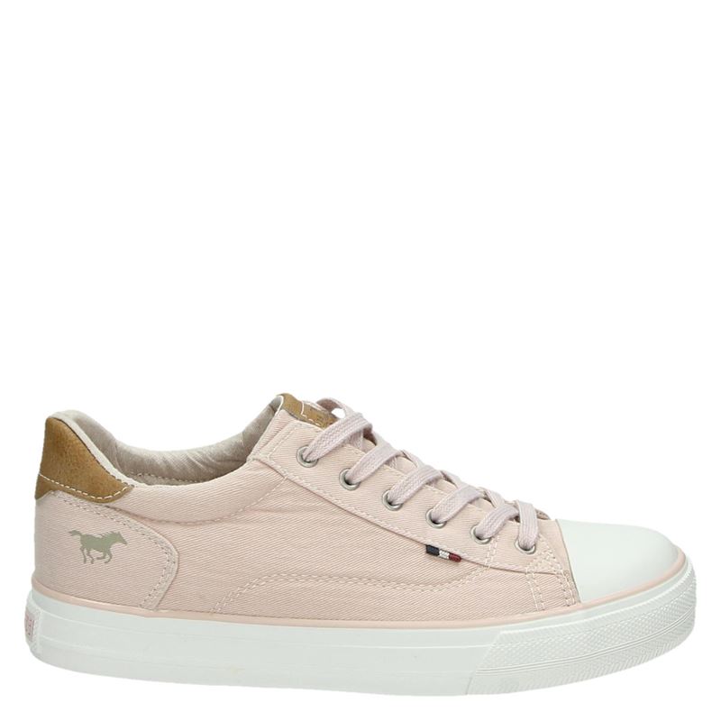 Mustang Lage Sneakers Roze mustang kopen in de aanbieding