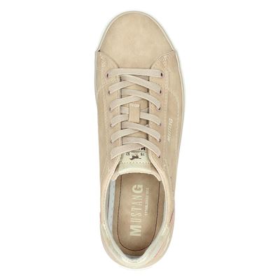 Mustang - Lage sneakers voor dames - Roze - Nelson.nl