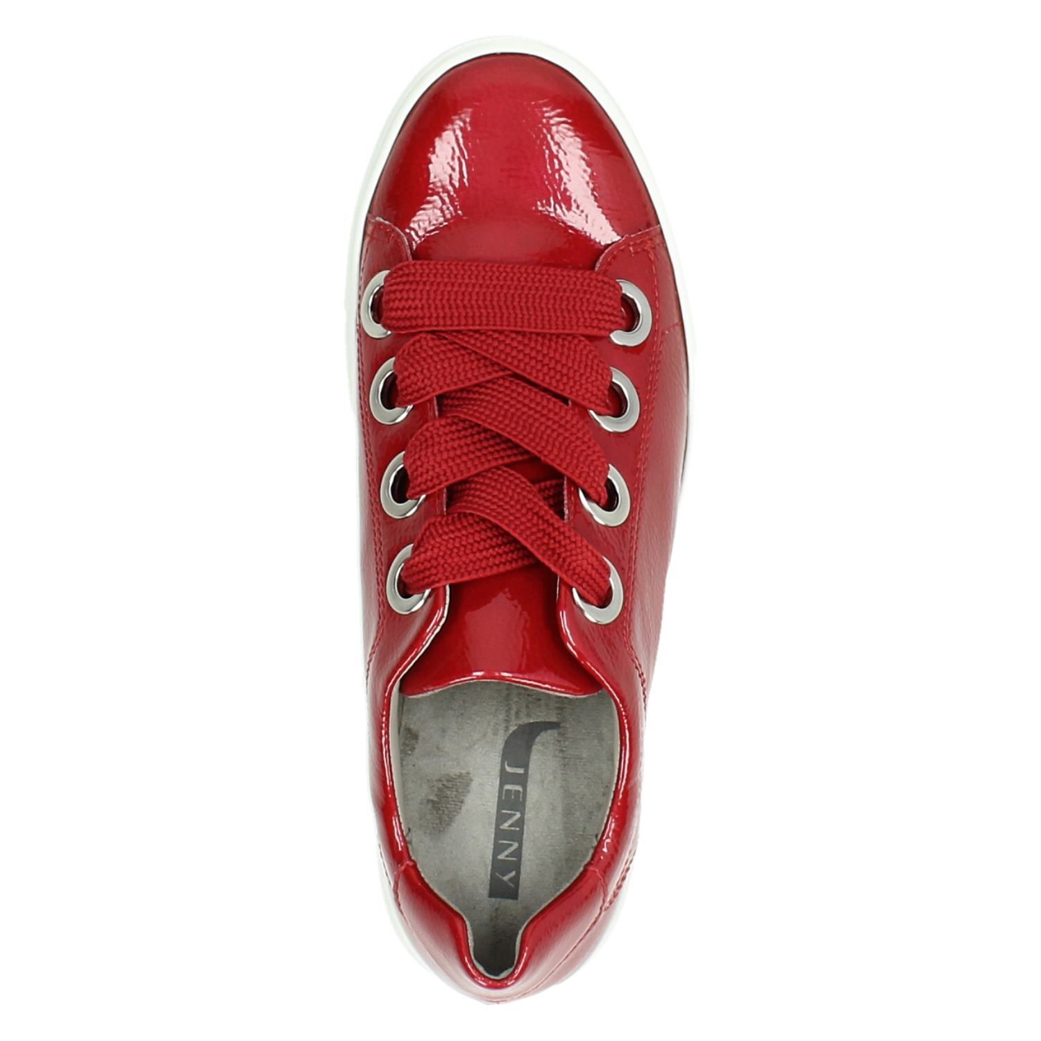 Lak sneakers in de kleur rood voor dames | KLEDING.nl