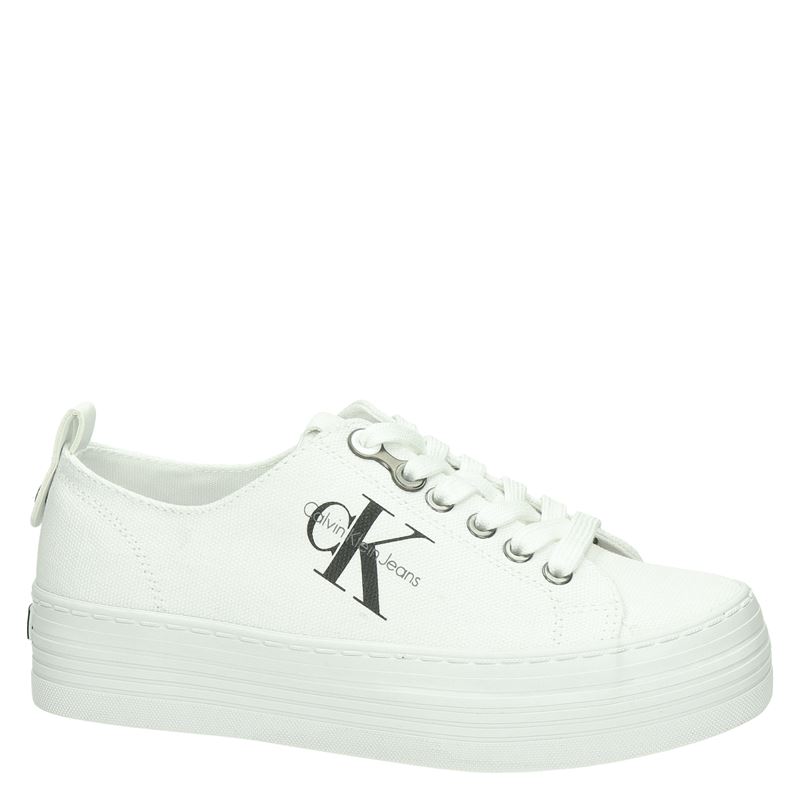 Calvin Klein Zolah - Platform sneakers voor dames - Wit - Nelson.nl