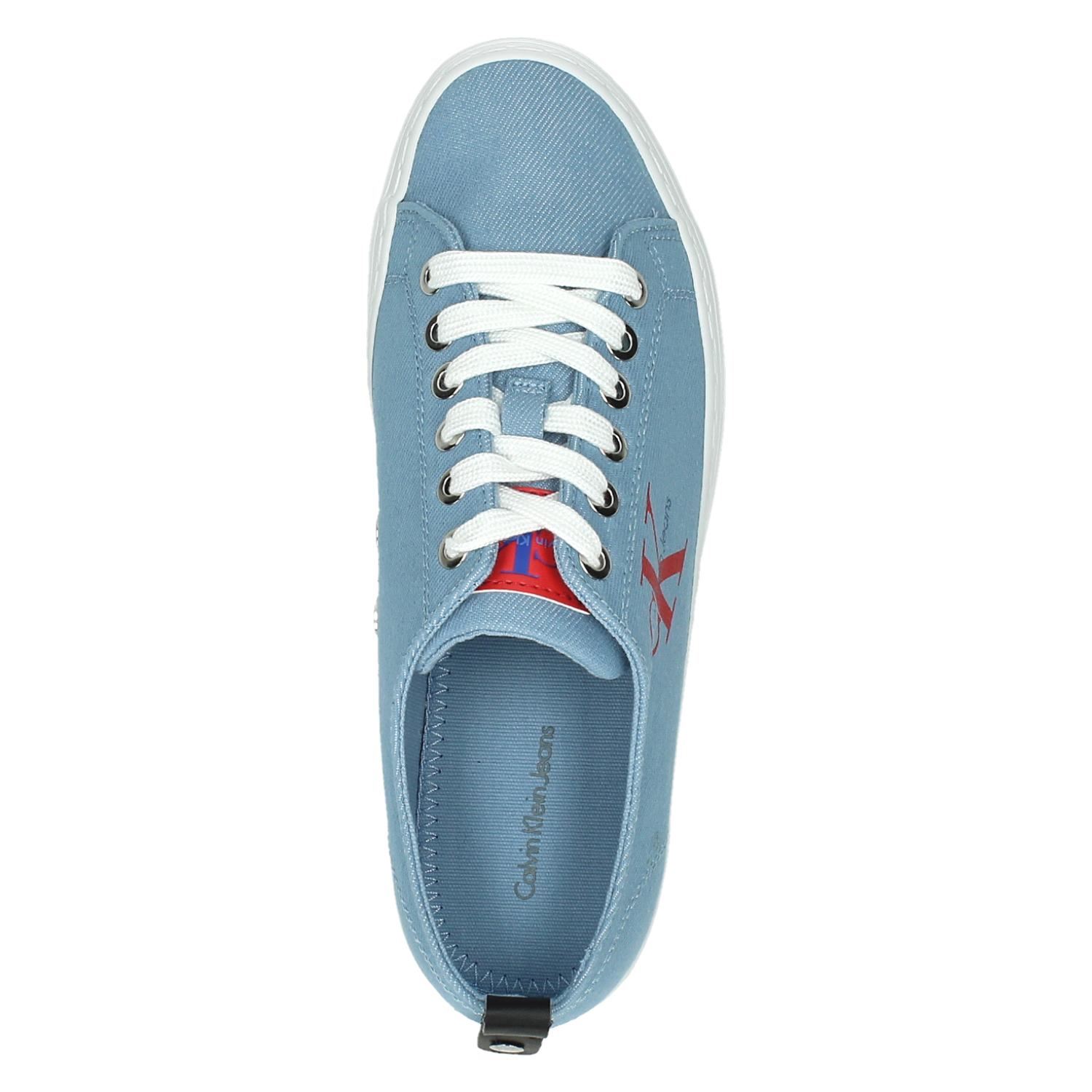 Calvin Klein Zolah - Platform sneakers voor dames - Blauw - Nelson.nl