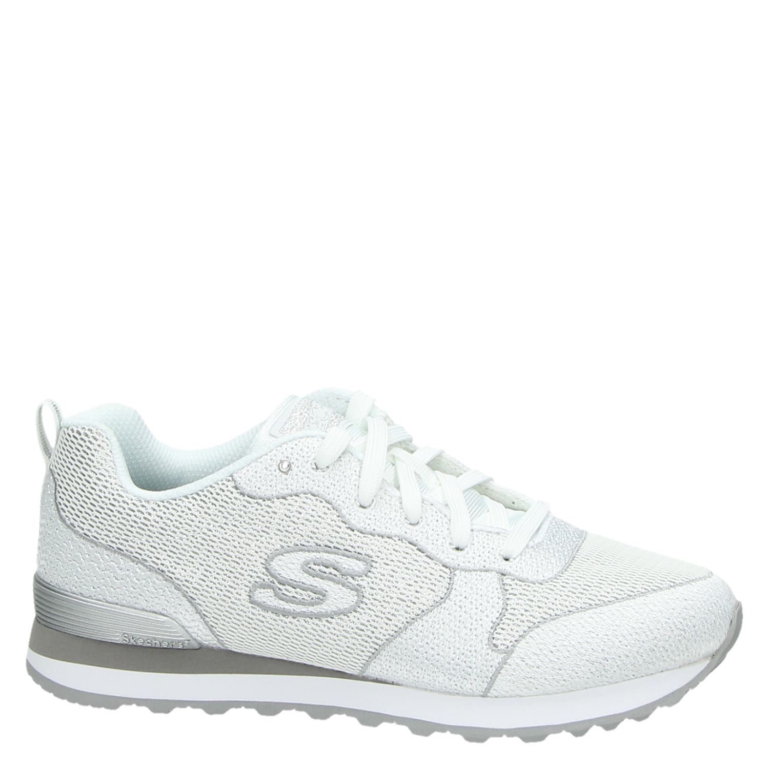 Skechers - Lage sneakers voor dames - Wit - Shoemixx.nl