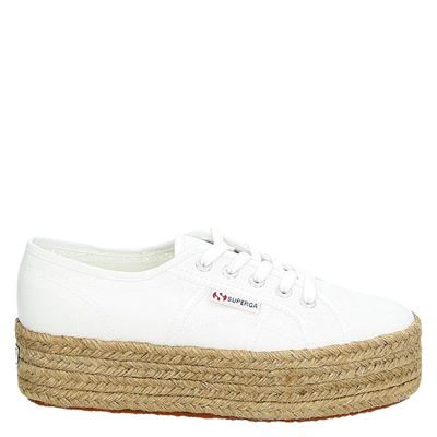 superga wit platform