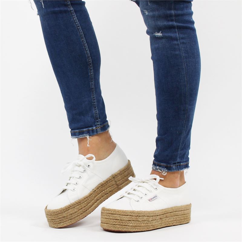 superga espadrilles wit