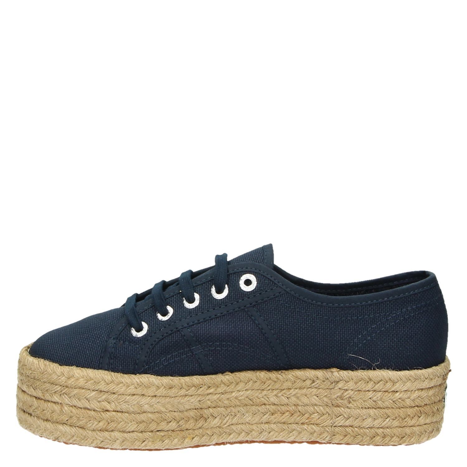 superga zwart platform