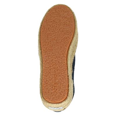 Superga Cotropew platform - Platform sneakers voor dames - Blauw - Nelson.nl