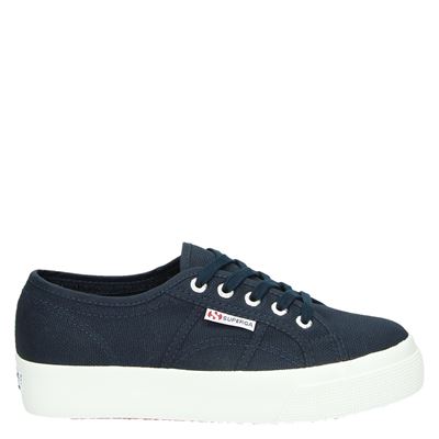 Superga Platform Sneakers Blauw superga kopen in de aanbieding Superga Platform Sneakers Blauw superga kopen in de aanbieding