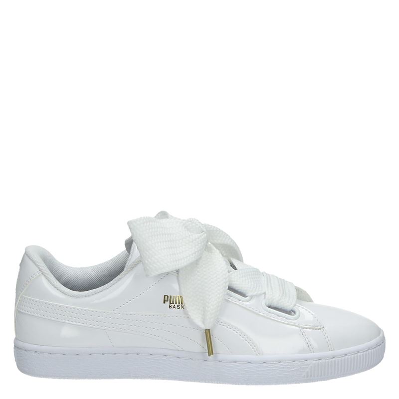 Puma Basket Heart Lage Sneakers Wit puma kopen in de aanbieding