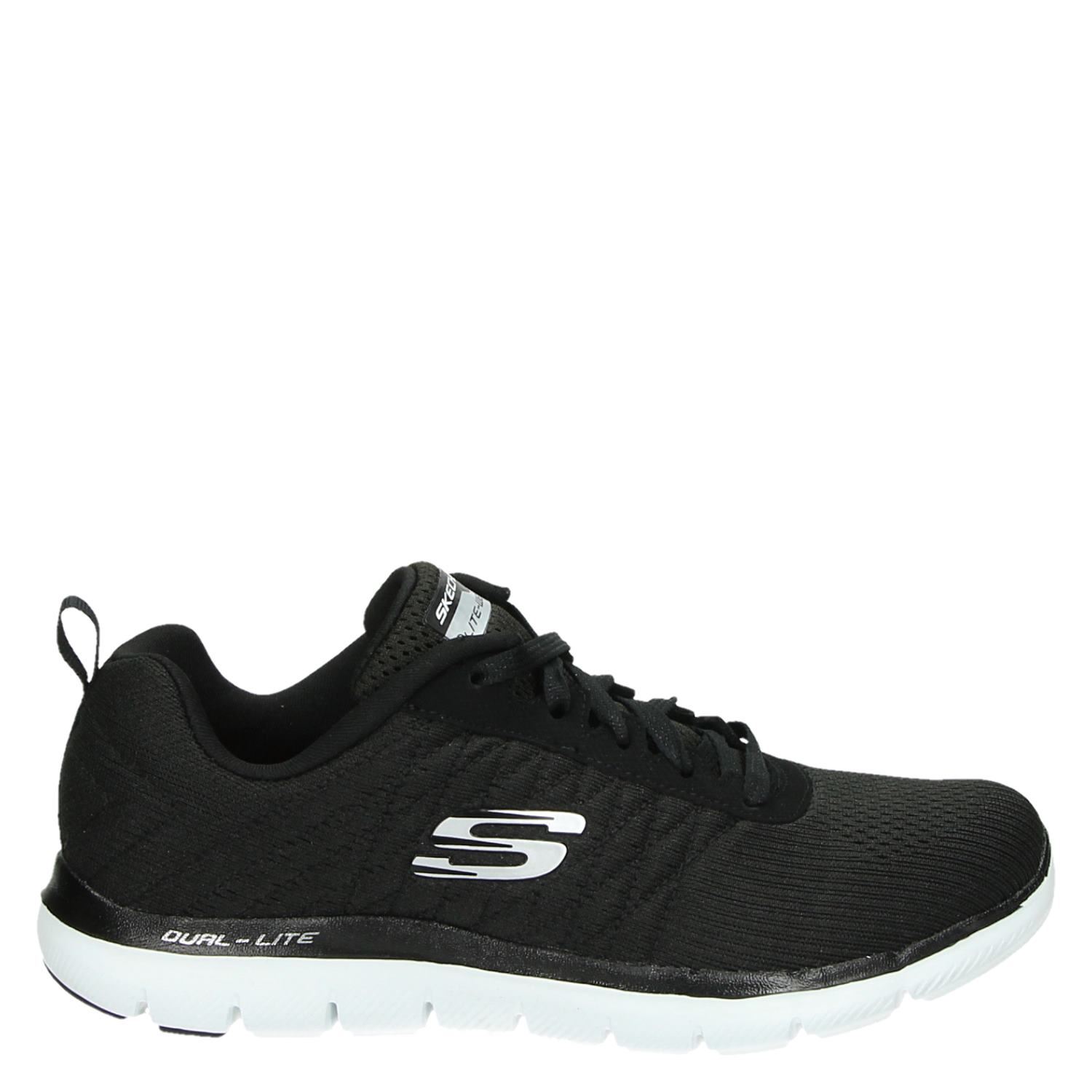 skechers flex appeal 2.0 zwart