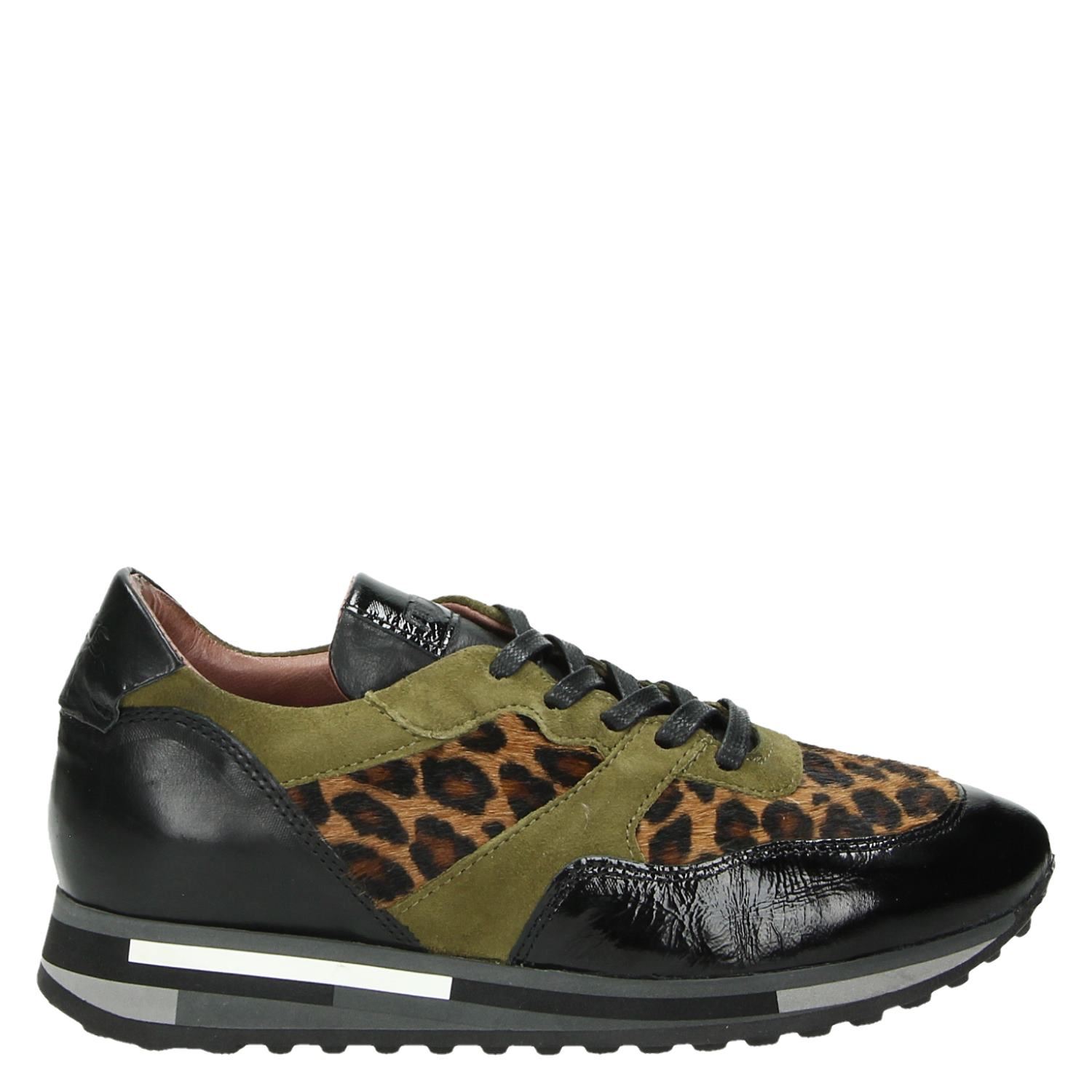 Mjus - Lage sneakers voor dames - Bruin - Shoemixx.nl