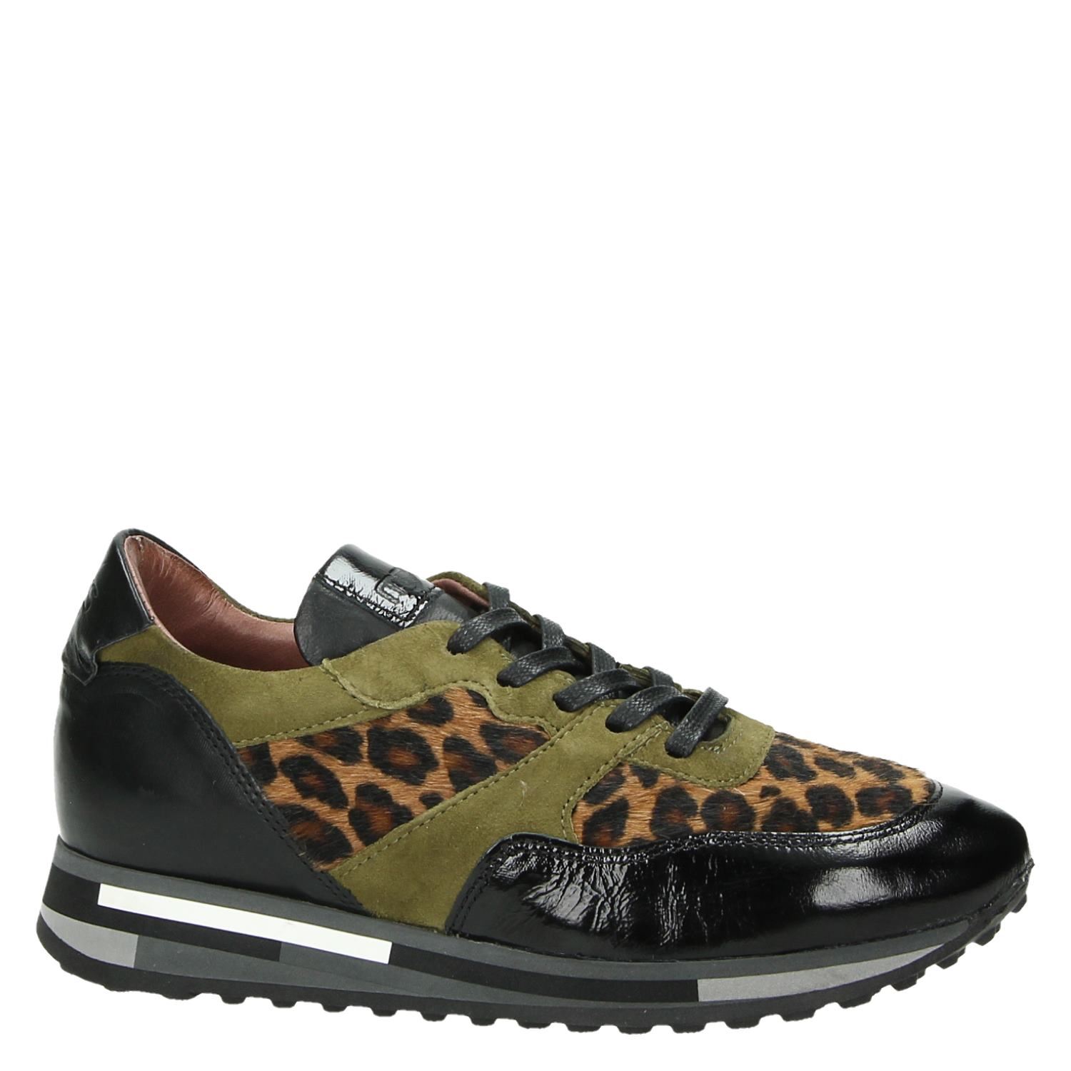 Mjus - Lage sneakers voor dames - Bruin - Shoemixx.nl
