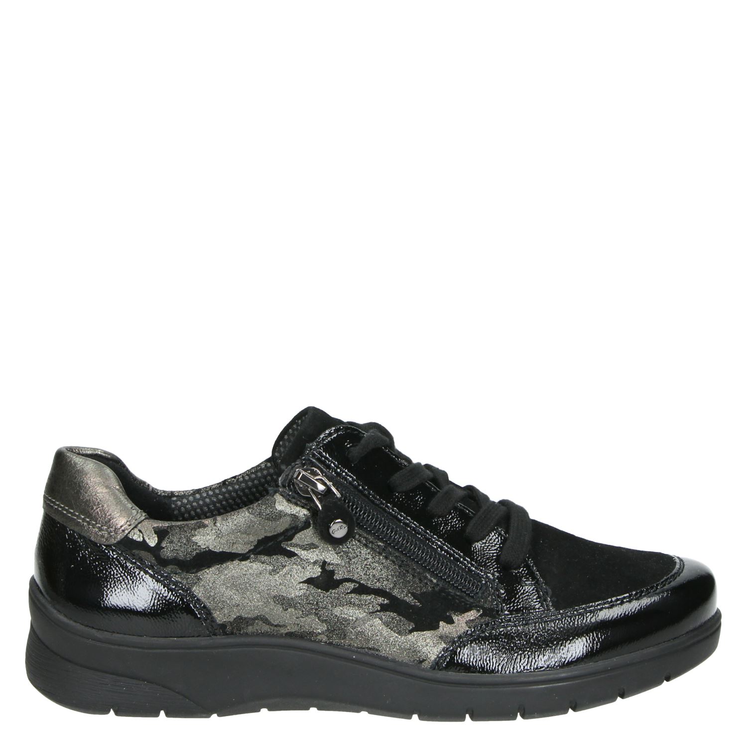 Ara Meran - Veterschoenen voor dames - Zwart - Nelson.nl