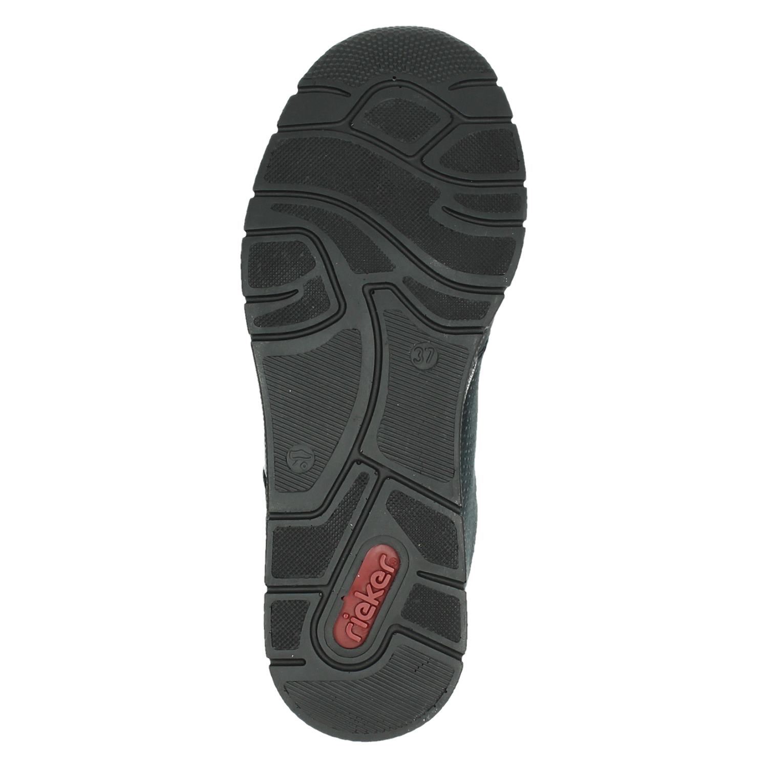 Rieker - Lage sneakers voor dames - Blauw - Shoemixx.nl