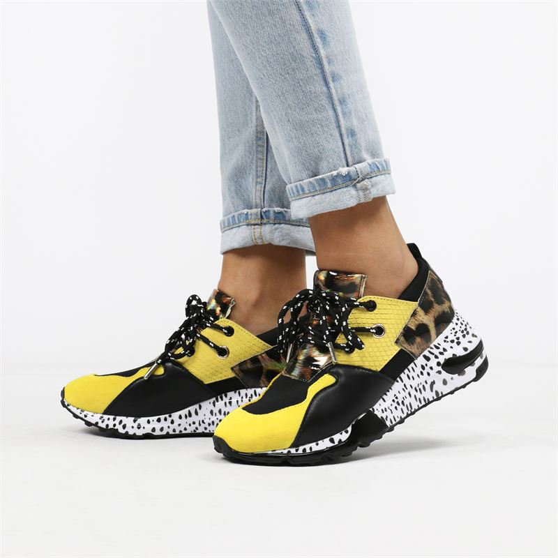 Steve Madden Cliff - Hoge sneakers - Geel