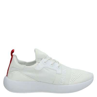 Calvin Klein Meryl Lage Sneakers Wit calvin klein kopen in de aanbieding