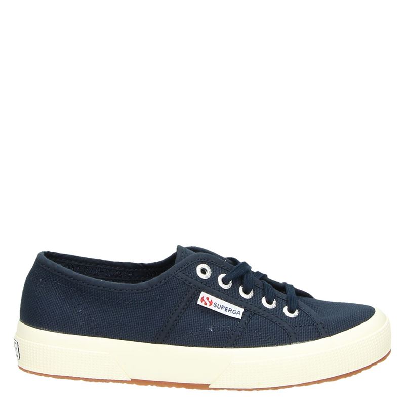 Superga Classic Lage Sneakers Blauw superga kopen in de aanbieding