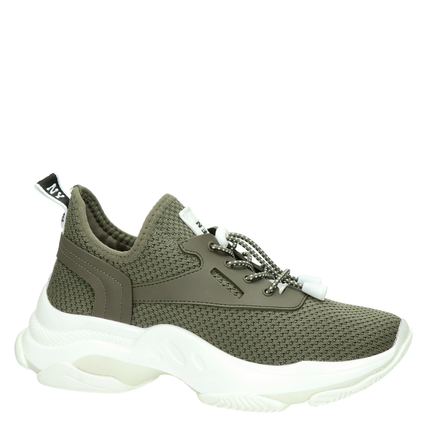 Steve Madden Match - Dad Sneakers voor dames - Groen - Nelson.nl