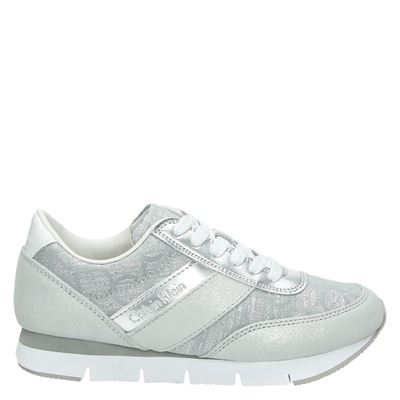 Calvin Klein Tea - Lage sneakers - Zilver
