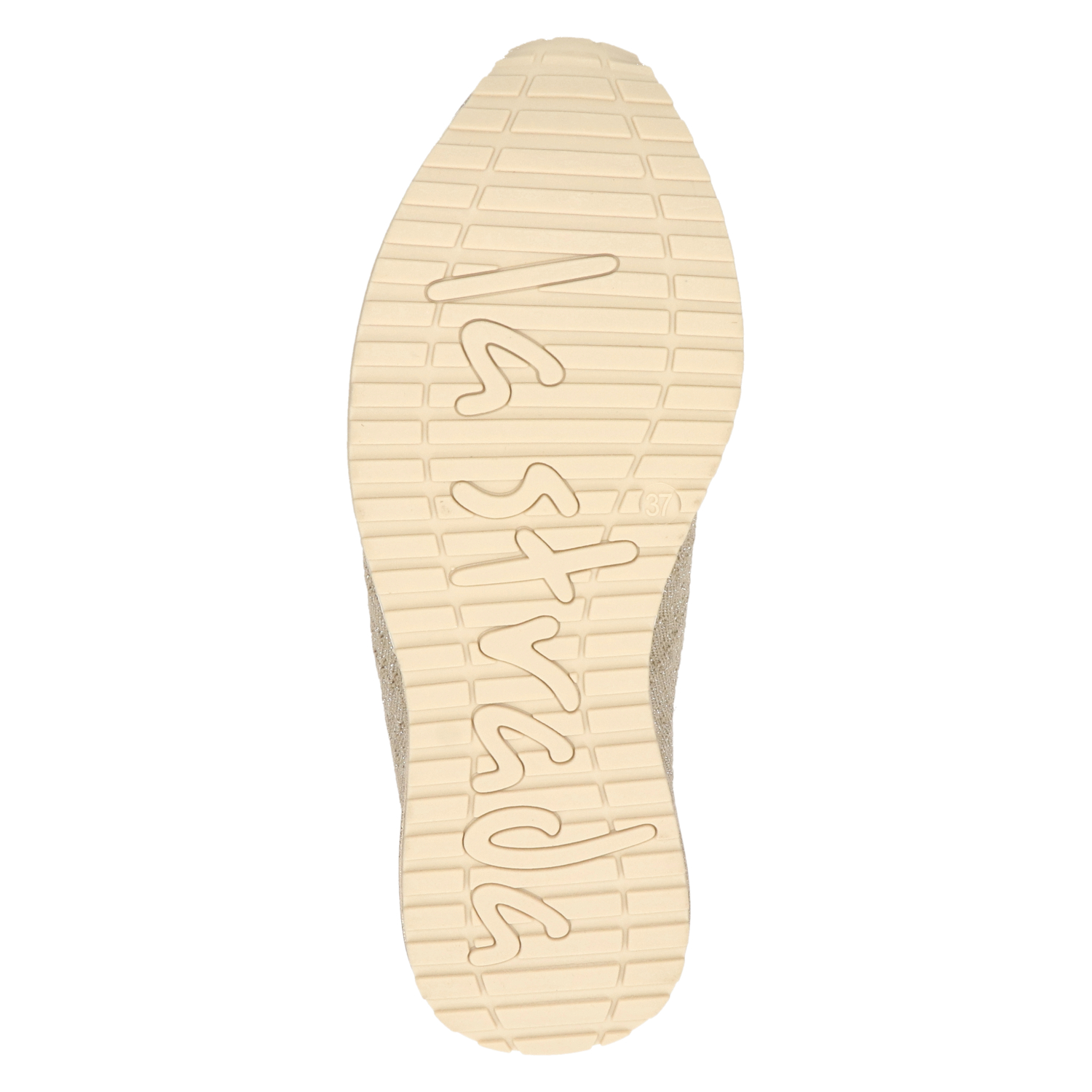 La Strada - Lage sneakers voor dames - Beige - Nelson.nl