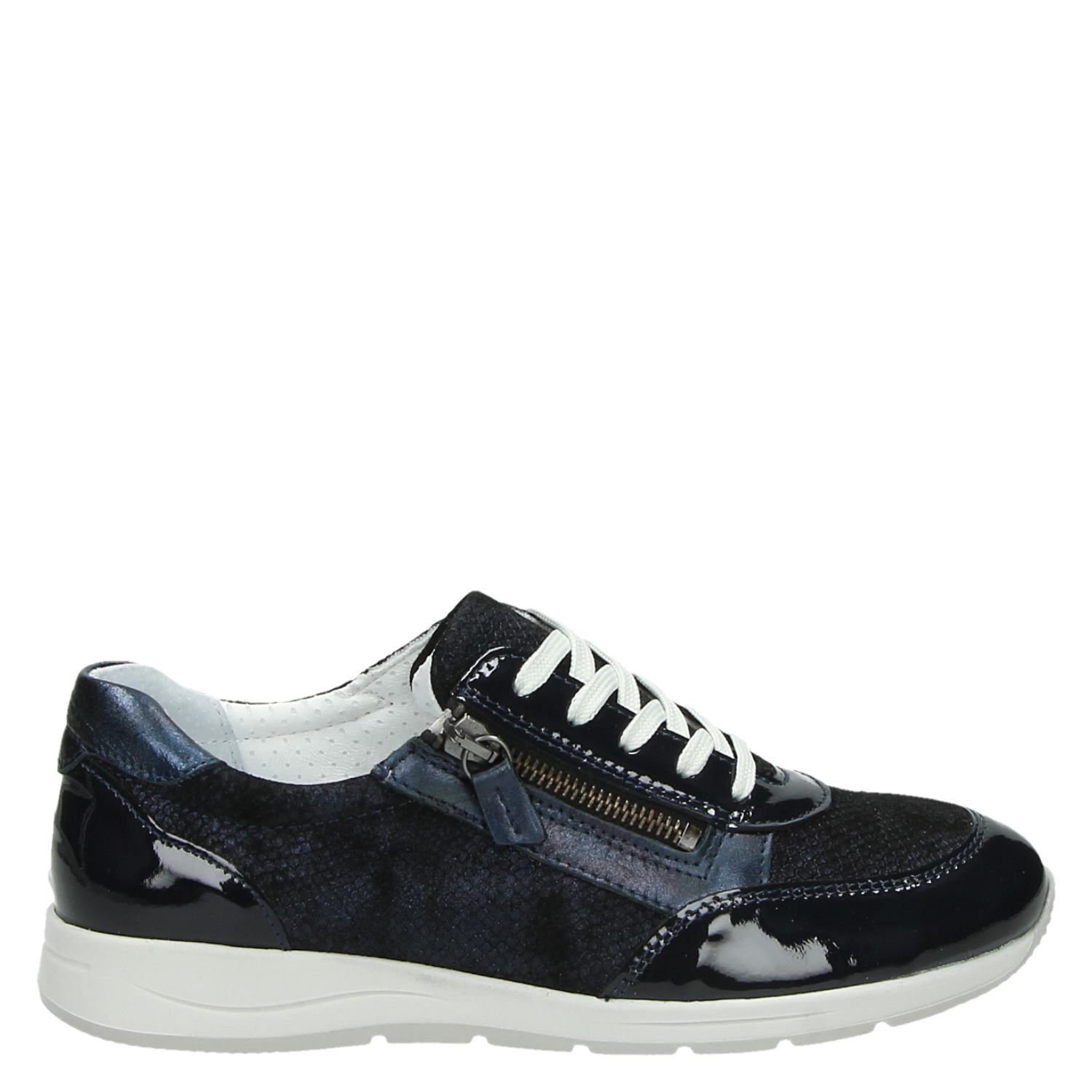 Nelson - Lage sneakers voor dames - Blauw - Shoemixx.nl