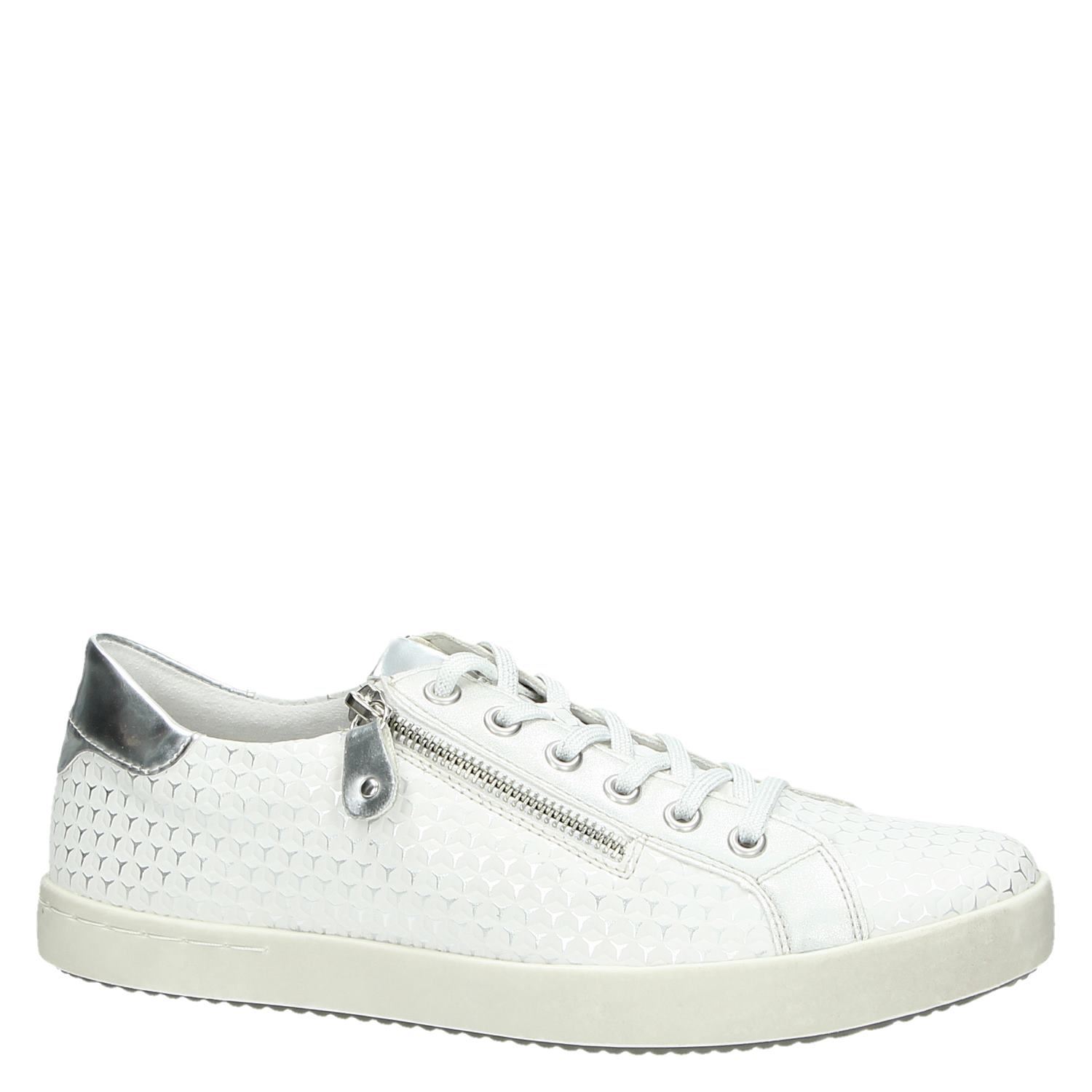 Remonte - Lage sneakers voor dames - Wit - Shoemixx.nl