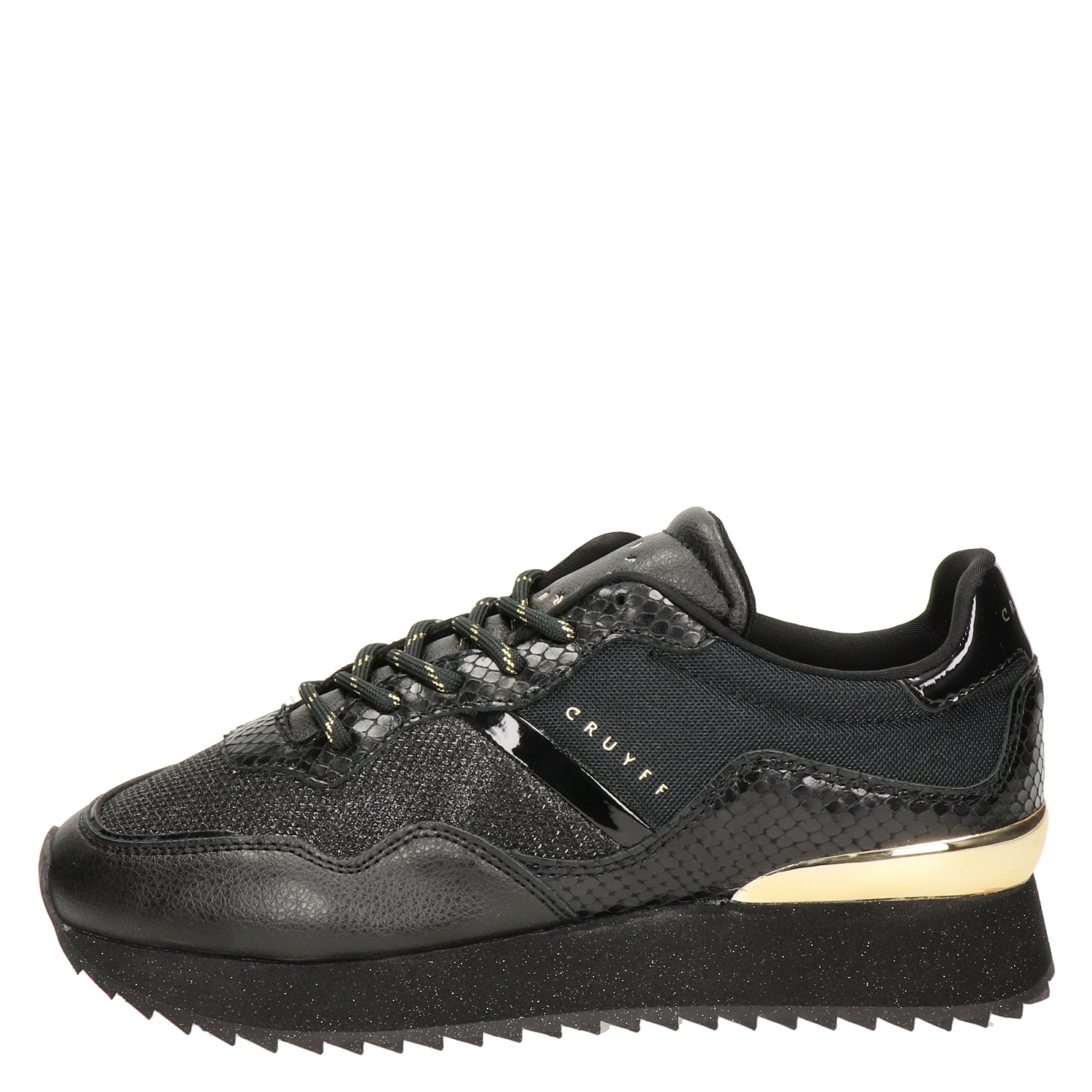 Cruyff Wave - Lage sneakers voor dames - Zwart - Nelson.nl