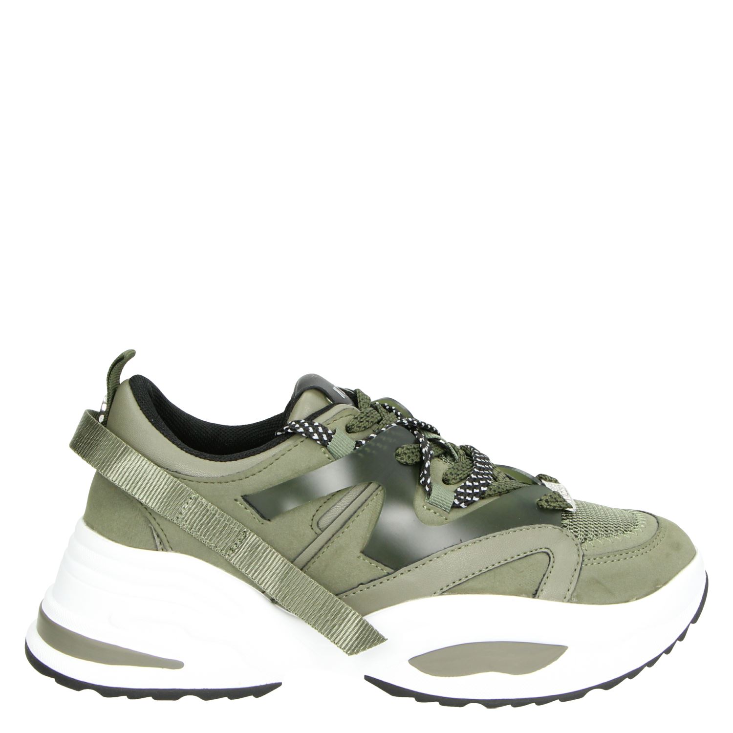 Steve Madden Fay - Dad Sneakers voor dames - Groen - Nelson.nl