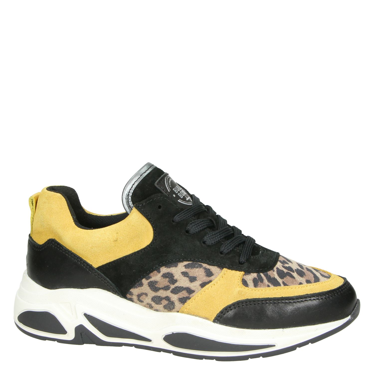 Bullboxer - Dad Sneakers voor dames - Geel - Nelson.nl