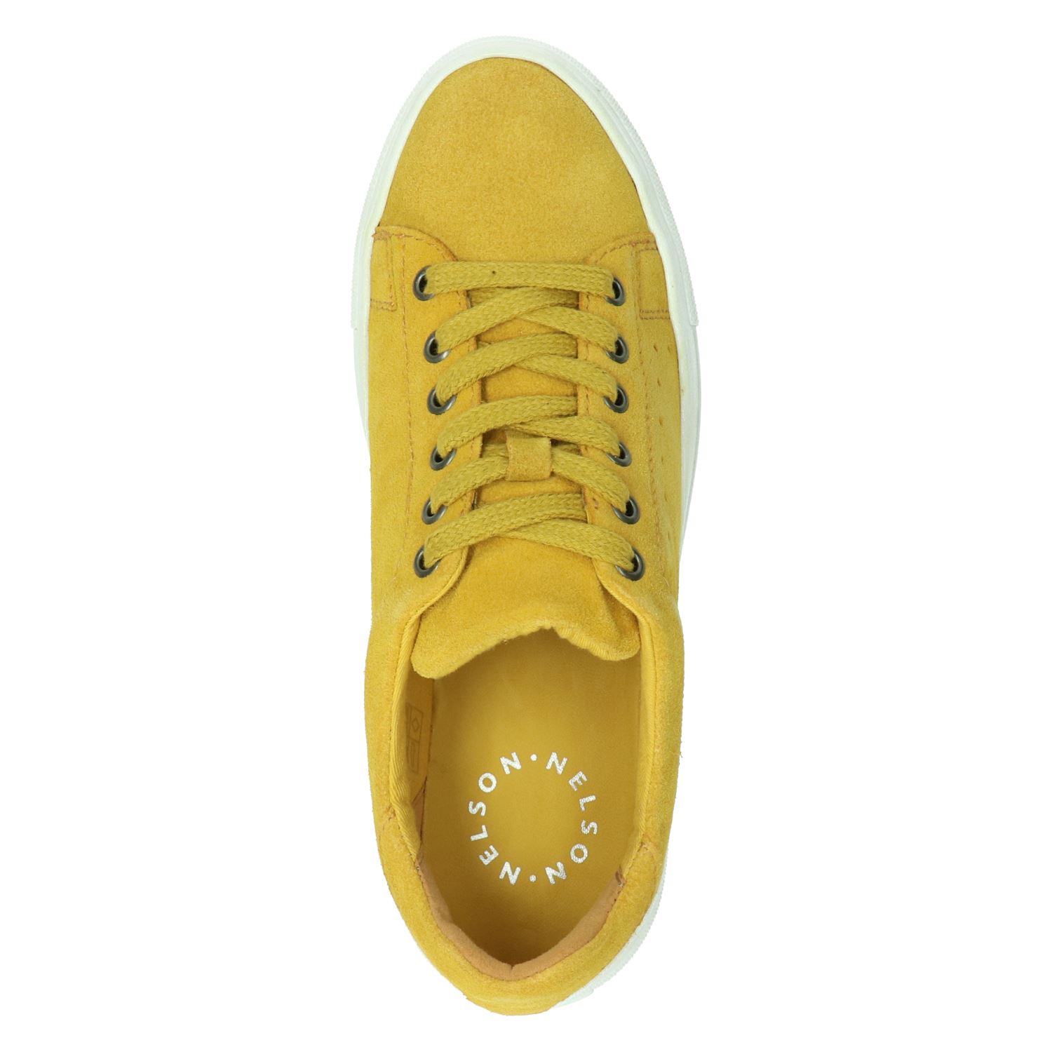 Nelson - Lage sneakers voor dames - Geel - Shoemixx.nl