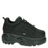 Buffalo Londen Black Glitter - Dad Sneakers - Zwart