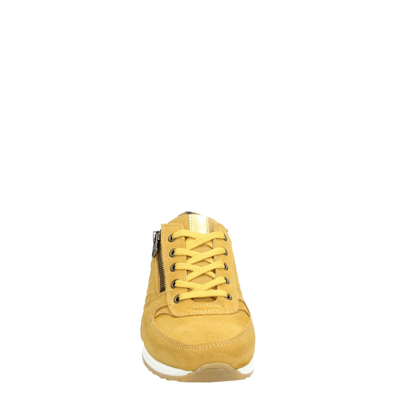 Nelson - Lage sneakers voor dames - Geel - Nelson.nl