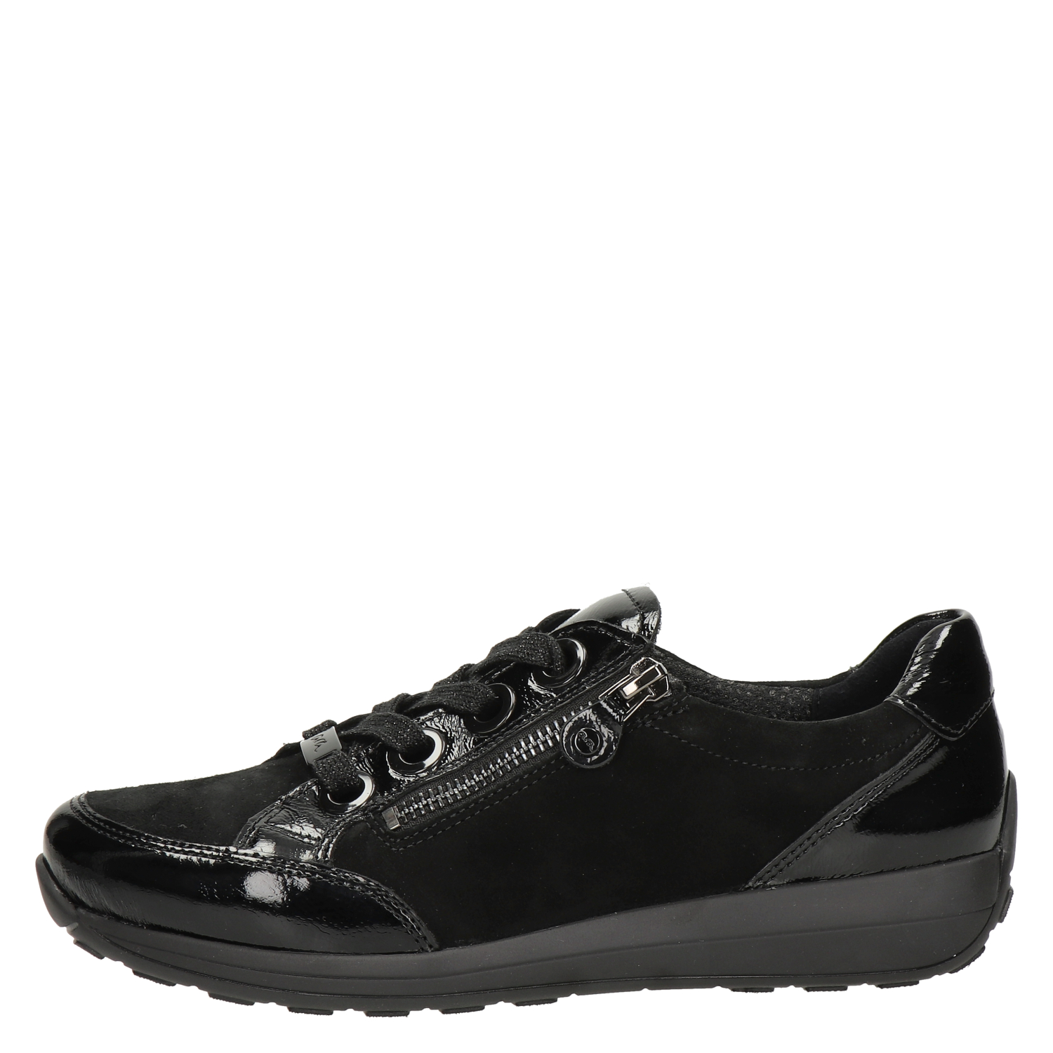 Ara Osaka High Soft - Lage sneakers voor dames - Zwart - Nelson.nl