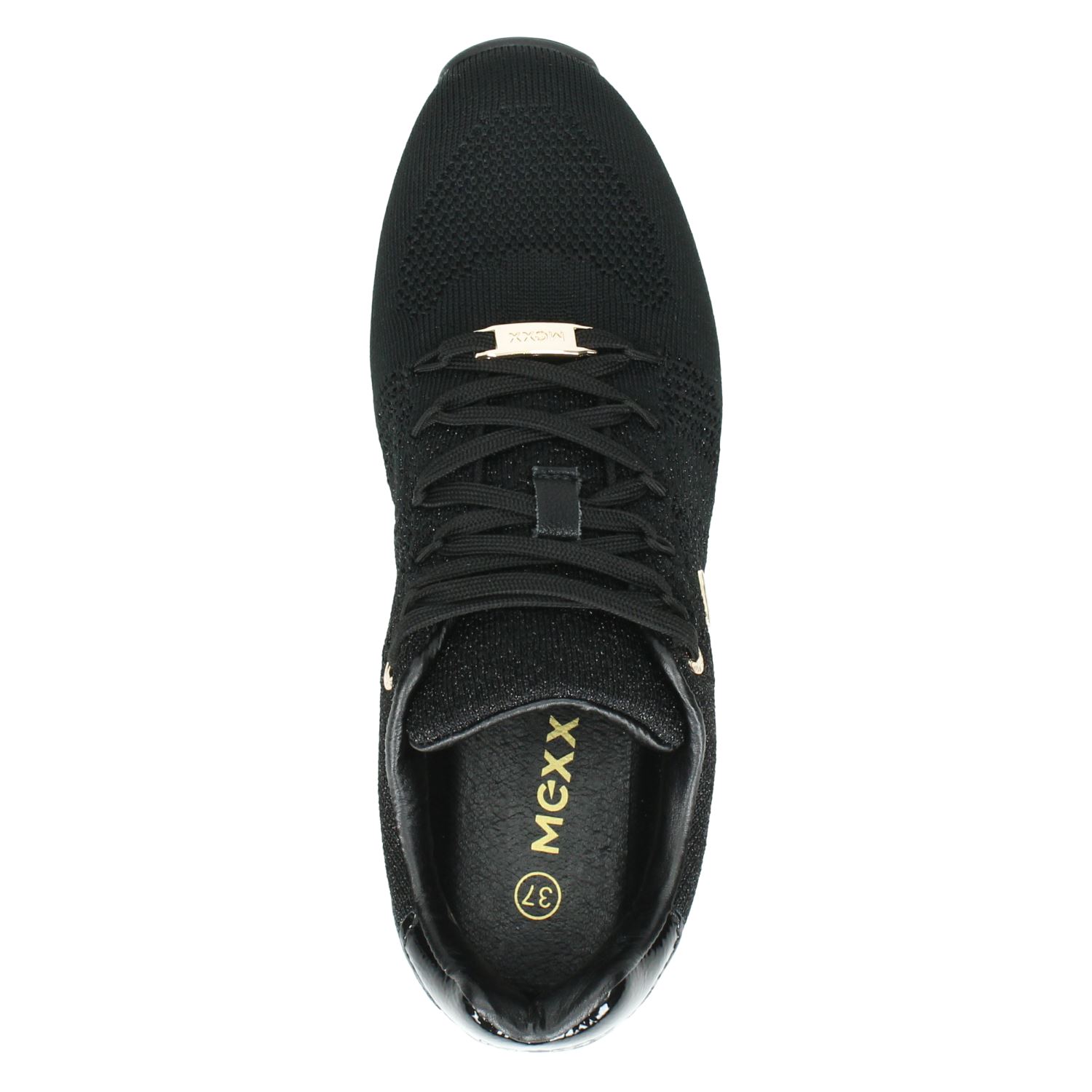 Mexx Djaimy - Lage sneakers voor dames - Zwart - Nelson.nl