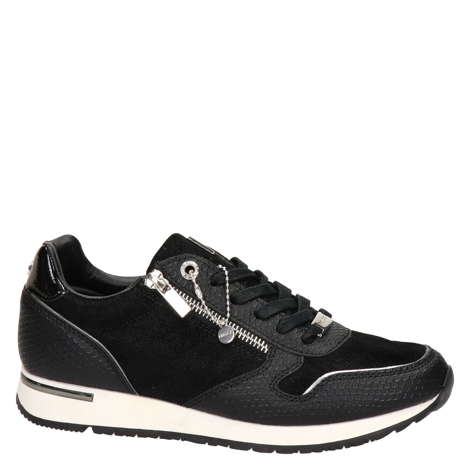 Mexx Djana - Lage sneakers voor dames - Zwart - Nelson.nl