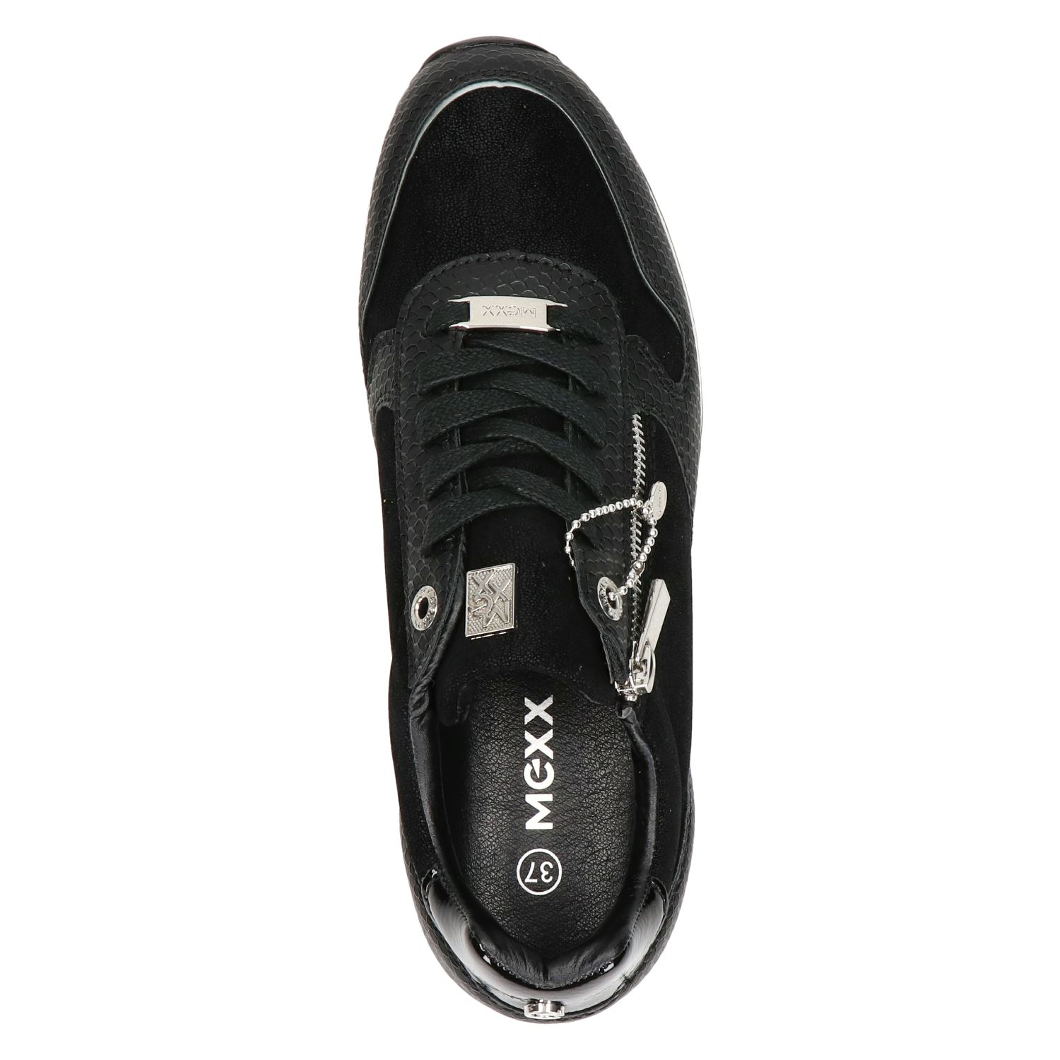 Mexx Djana - Lage sneakers voor dames - Zwart - Nelson.nl