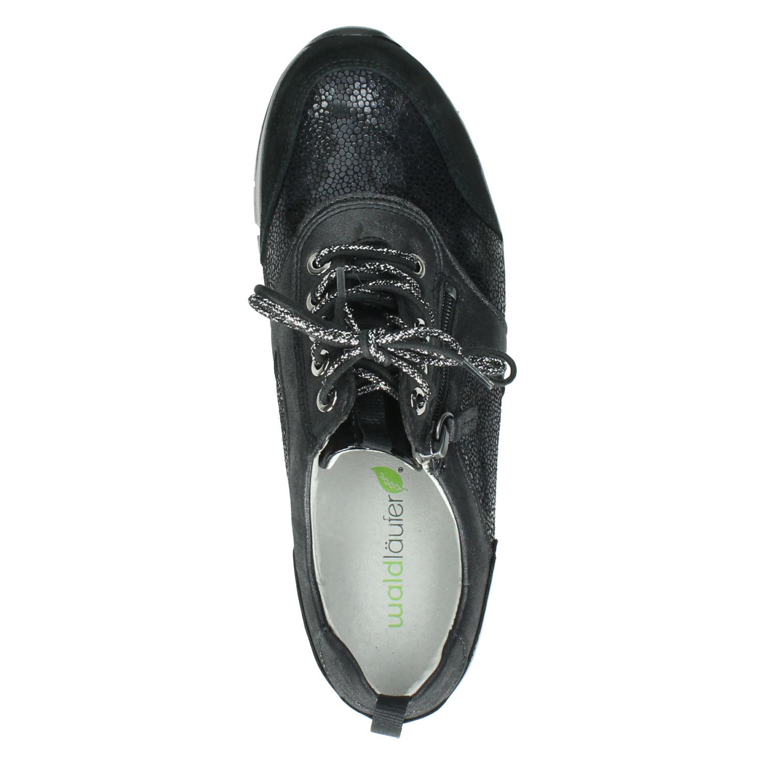 Waldläufer Petra - Lage sneakers voor dames - Zwart - Shoemixx.nl