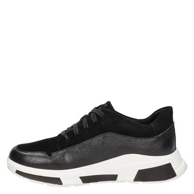 Fitflop Freya - Lage sneakers voor dames - Zwart - Nelson.nl