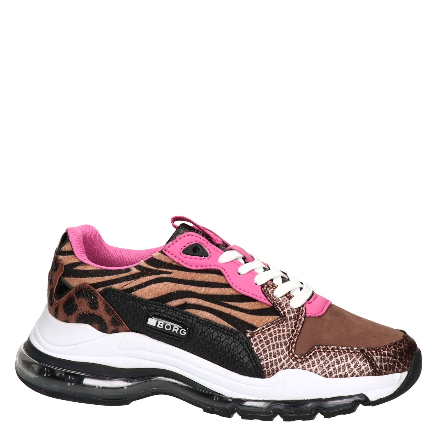 Bjorn Borg X500 PON Leo - Lage sneakers voor dames - Bruin - Nelson.nl