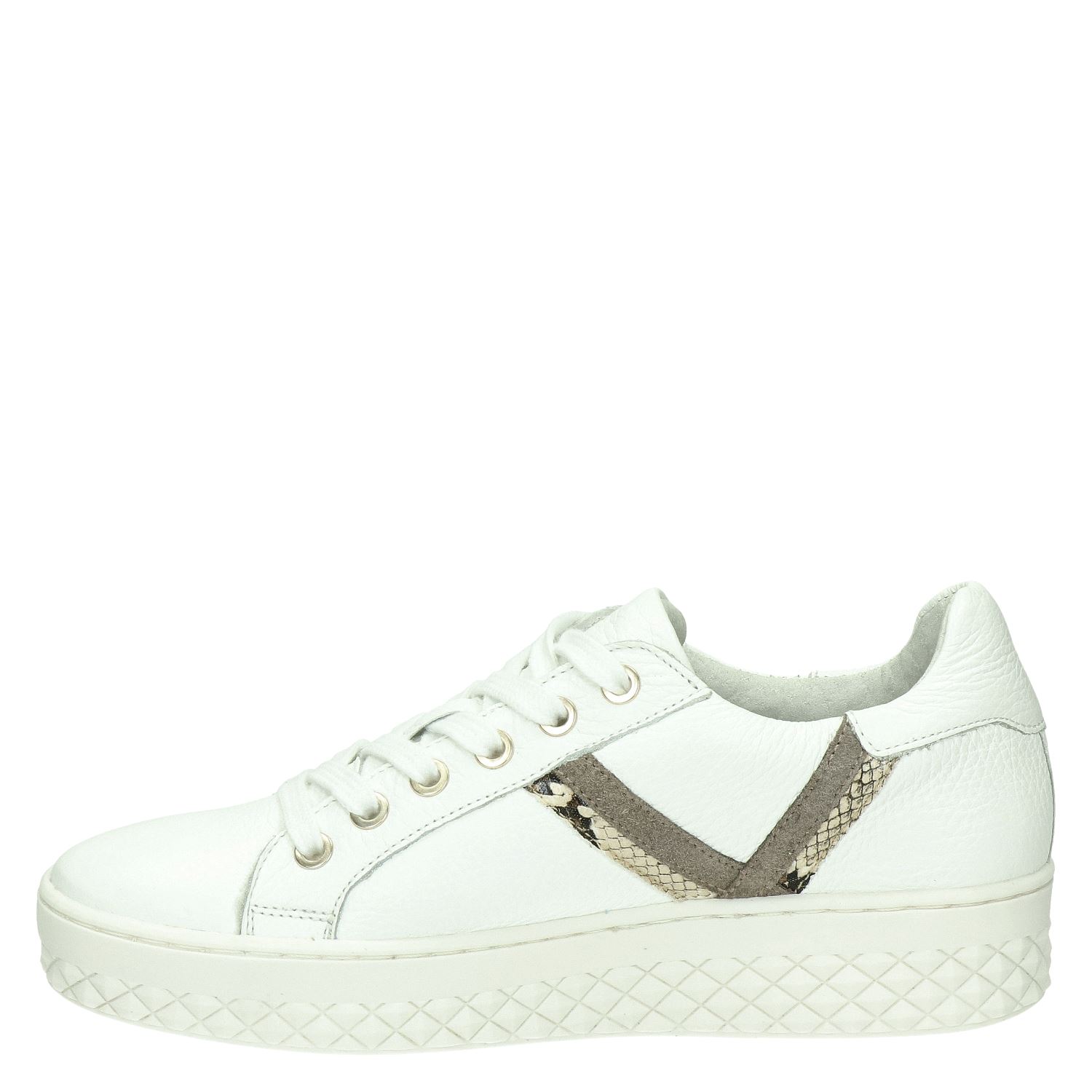 Nelson - Lage sneakers voor dames - Wit - Nelson.nl