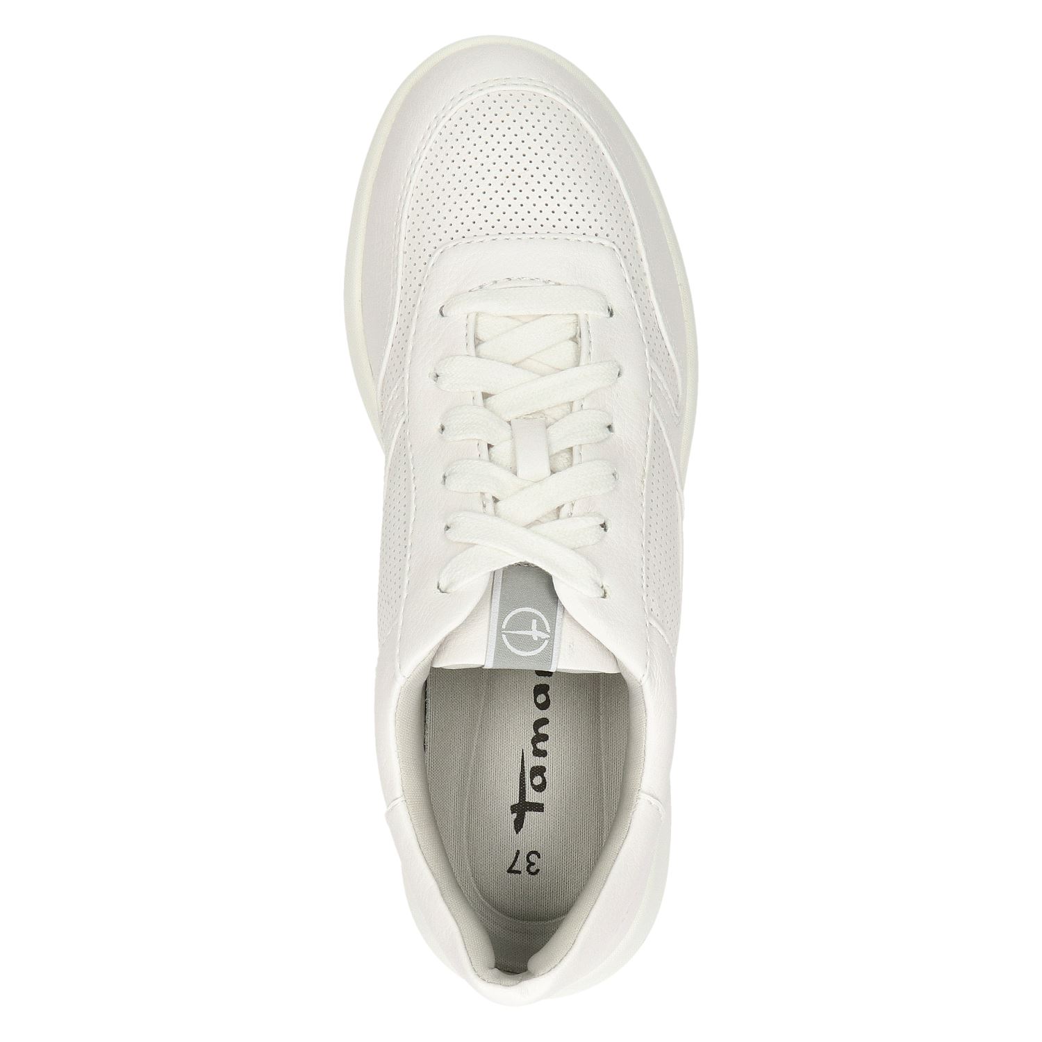 Tamaris - Lage sneakers voor dames - Wit - Nelson.nl