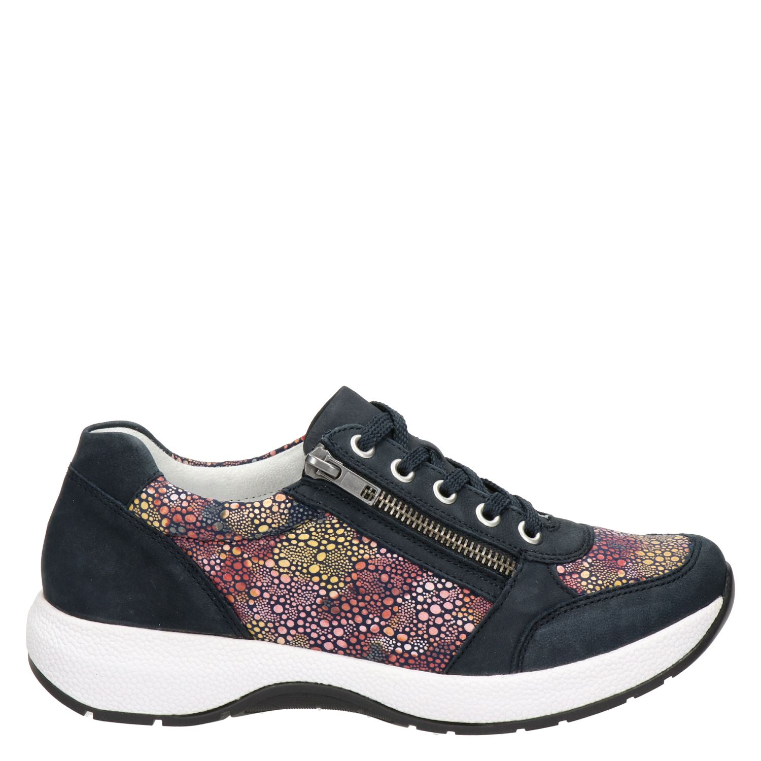 Remonte - Lage sneakers voor dames - Blauw - Nelson.nl