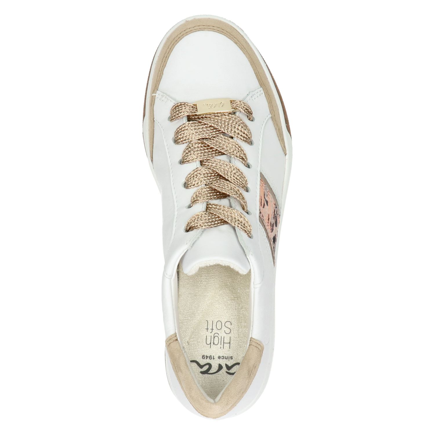 Ara - Lage sneakers voor dames - Wit - Nelson.nl