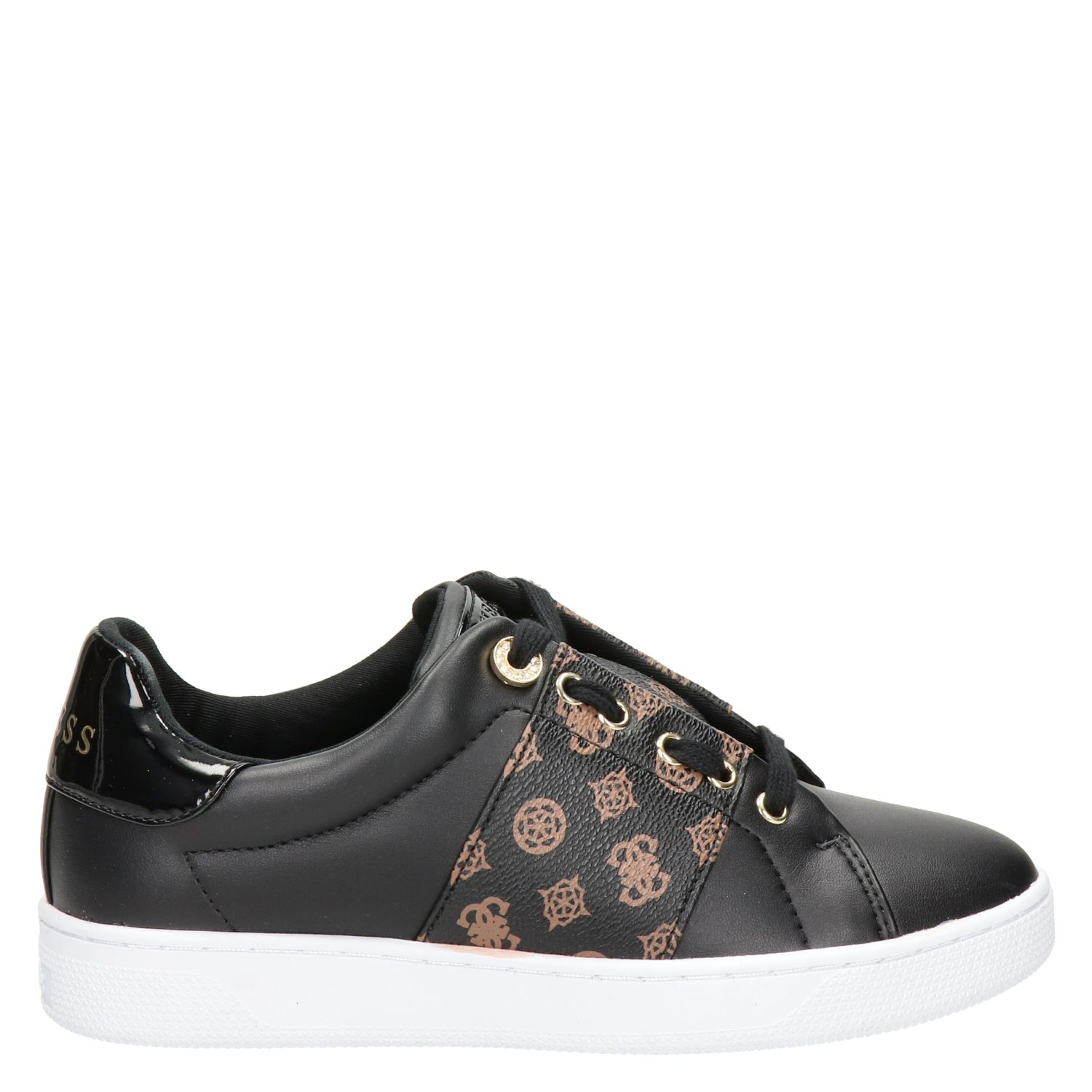 Sneakers Sneakers met veters Guess Sneakers met veters zwart casual  uitstraling Schoenen Sneakers Sneakers met veters polocentralcursos.com.br
