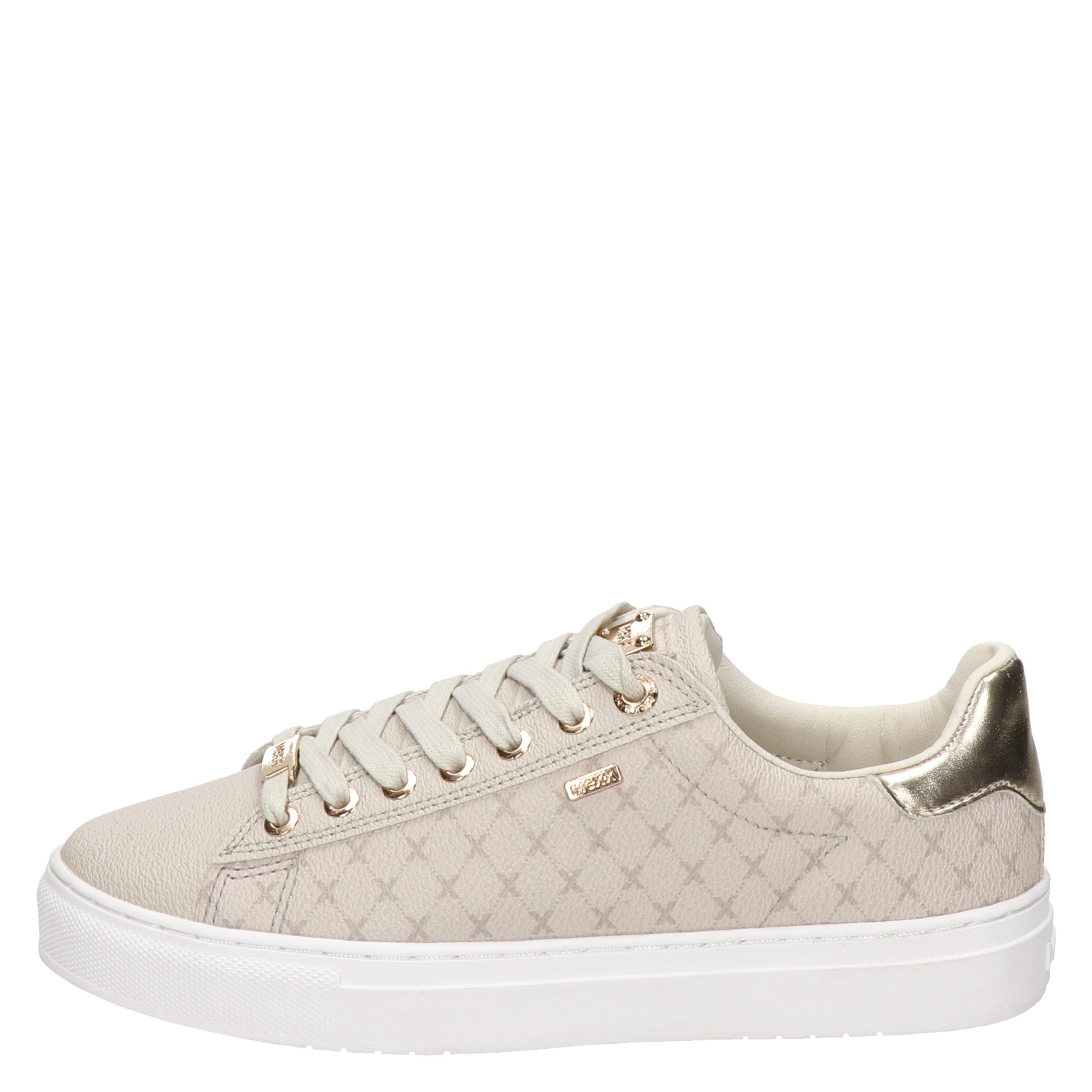 Mexx Crista - Lage sneakers voor dames - Beige - Nelson.nl